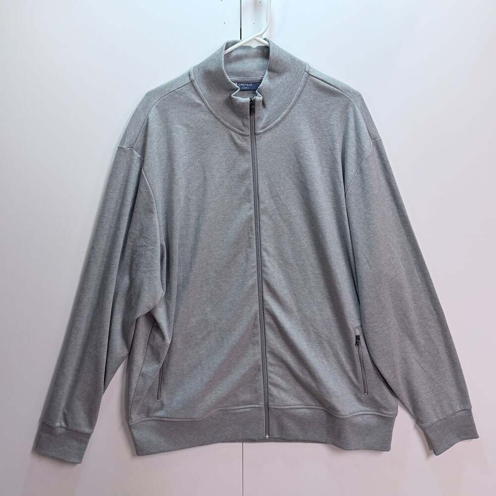 Cremieux Classics Full Zip Track Jacket Gray XXL
